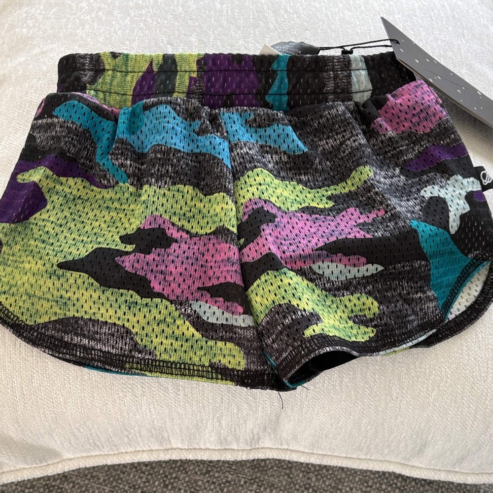 Terez Multicolor Camouflage Athletic Shorts